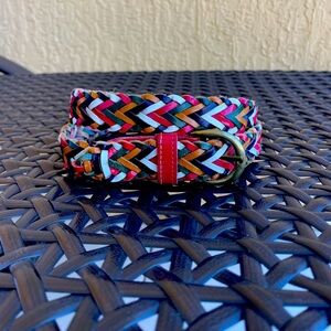 Genuine Leather Braided  belt made in India L / S or M in the US 38 in long.